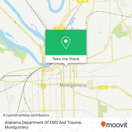 Alabama Department Of EMS And Trauma map