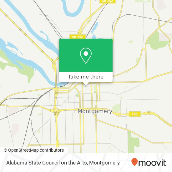 Alabama State Council on the Arts map