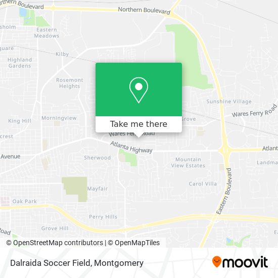 Dalraida Soccer Field map