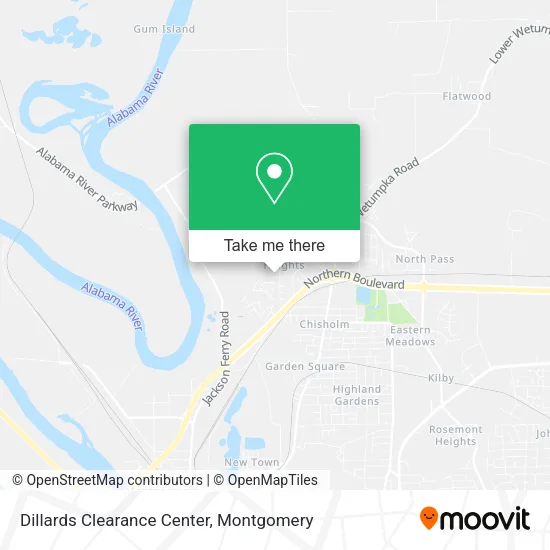 Dillards Clearance Center map