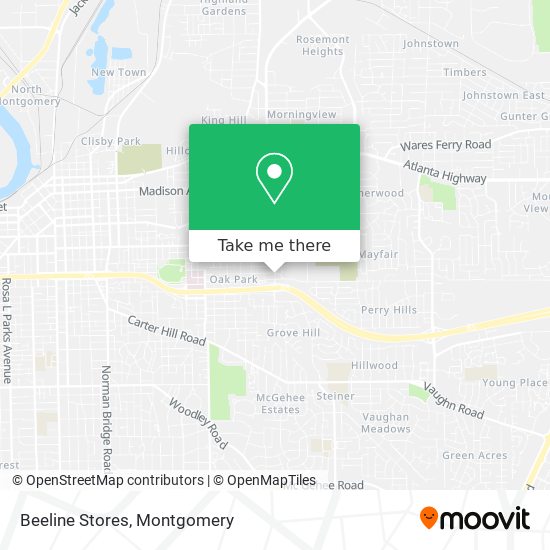 Beeline Stores map