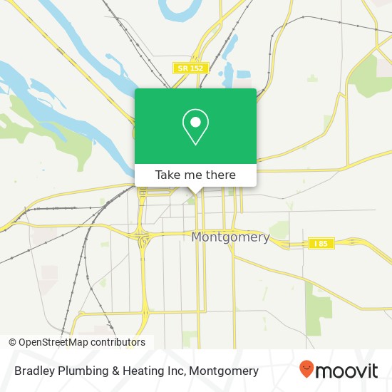 Mapa de Bradley Plumbing & Heating Inc