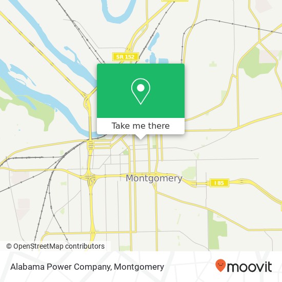 Mapa de Alabama Power Company