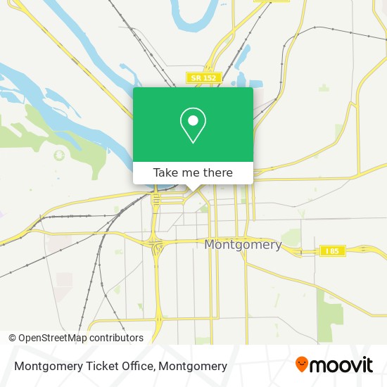 Montgomery Ticket Office map