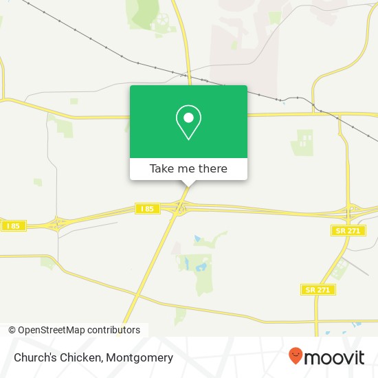 Mapa de Church's Chicken