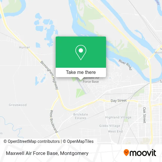 Maxwell Air Force Base map