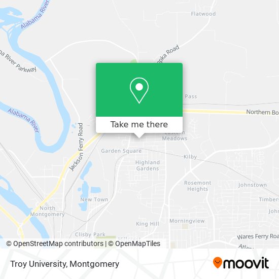 Mapa de Troy University