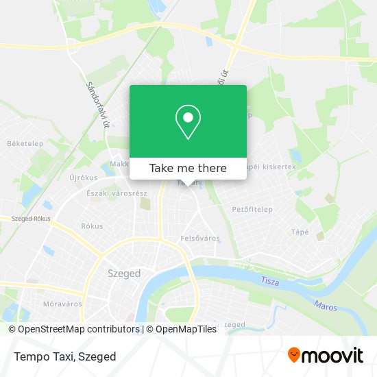 Tempo Taxi map