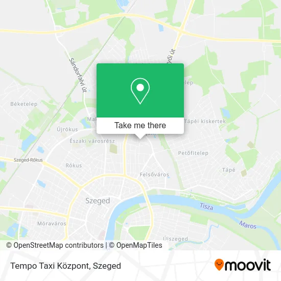 Tempo Taxi Központ map