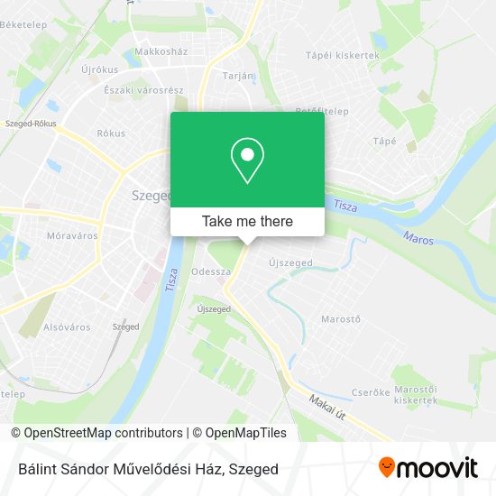 Bálint Sándor Művelődési Ház map