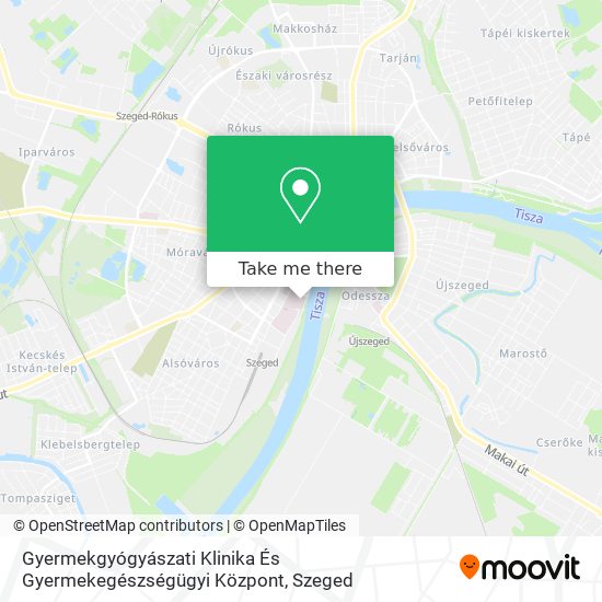 Gyermekgyógyászati Klinika És Gyermekegészségügyi Központ map