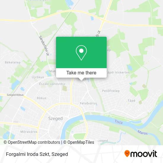 Forgalmi Iroda Szkt map