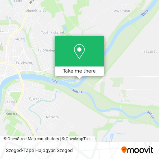 Szeged-Tápé Hajógyár map