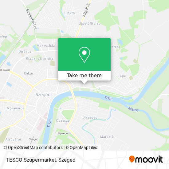 TESCO Szupermarket map