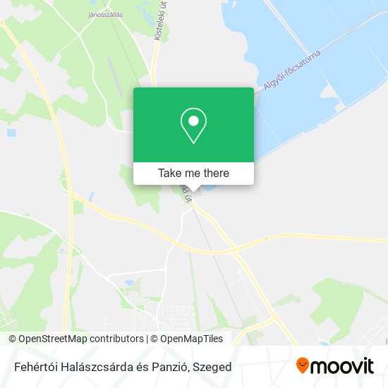 Fehértói Halászcsárda és Panzió map