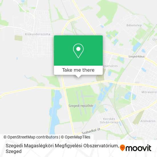 Szegedi Magaslégköri Megfigyelési Obszervatórium map