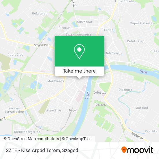 SZTE - Kiss Árpád Terem map