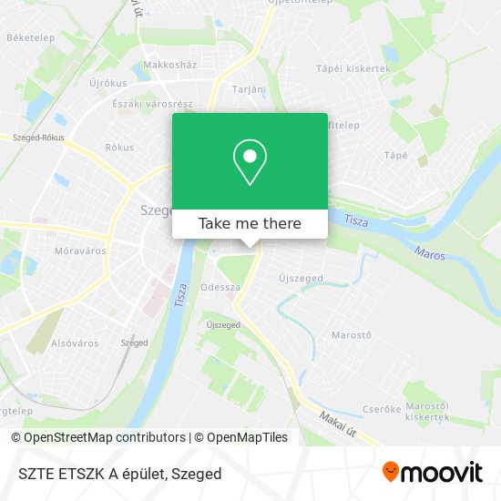 SZTE ETSZK A épület map