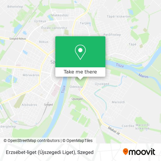 Erzsébet-liget (Újszegedi Liget) map