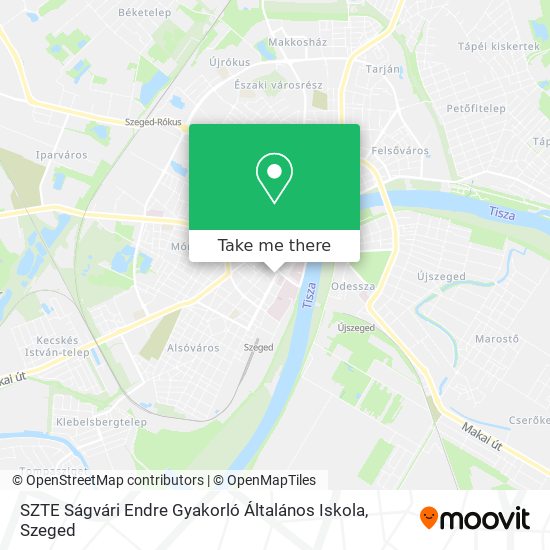 SZTE Ságvári Endre Gyakorló Általános Iskola map