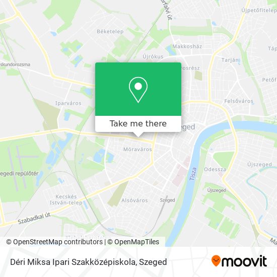 Déri Miksa Ipari Szakközépiskola map