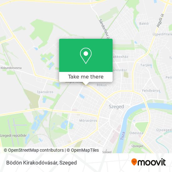 Bödön Kirakodóvásár map