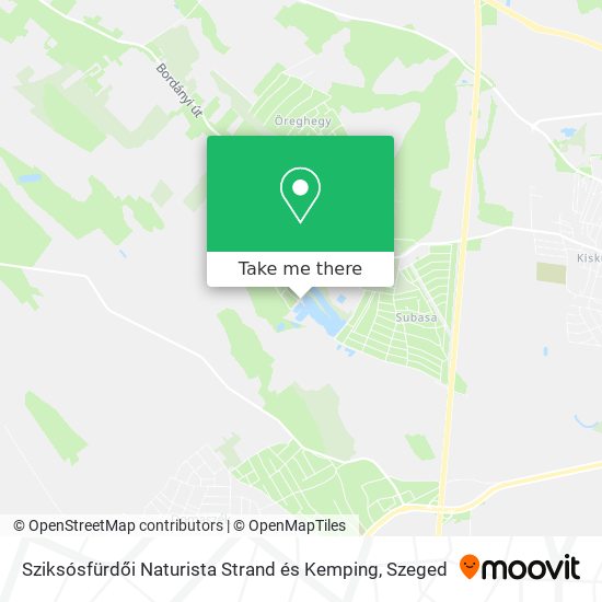 Sziksósfürdői Naturista Strand és Kemping map