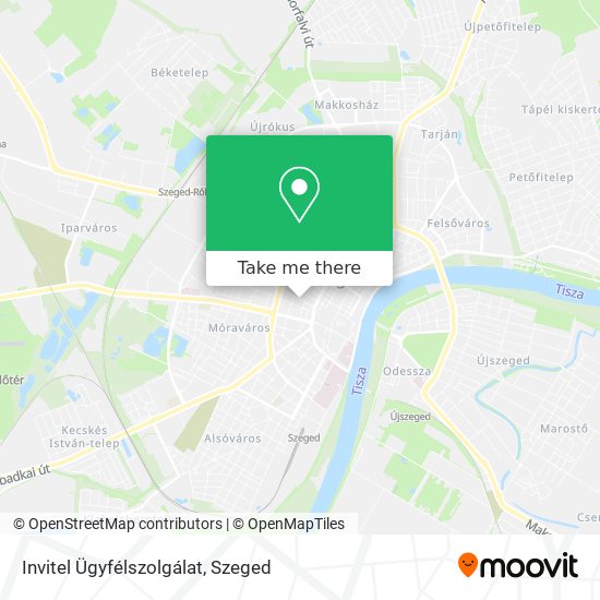 Invitel Ügyfélszolgálat map