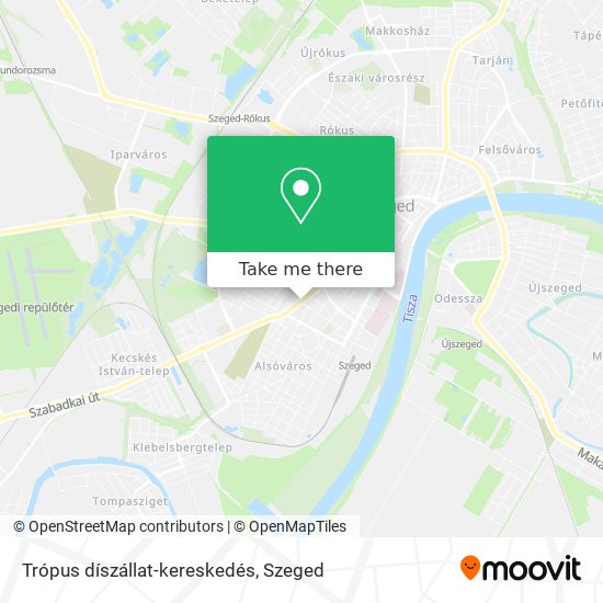 Trópus díszállat-kereskedés map