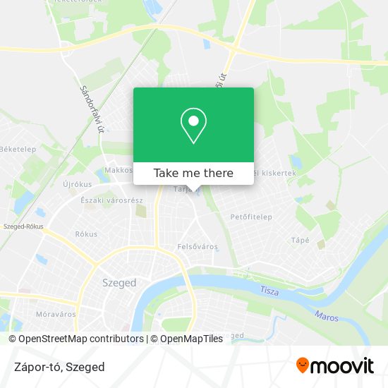 Zápor-tó map