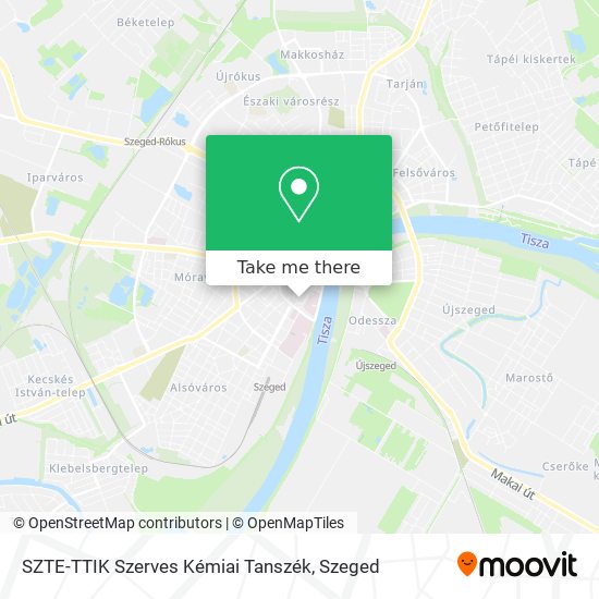 SZTE-TTIK Szerves Kémiai Tanszék map