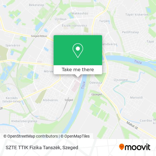 SZTE TTIK Fizika Tanszék map