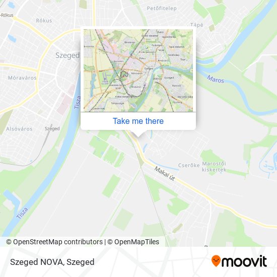 Szeged NOVA map