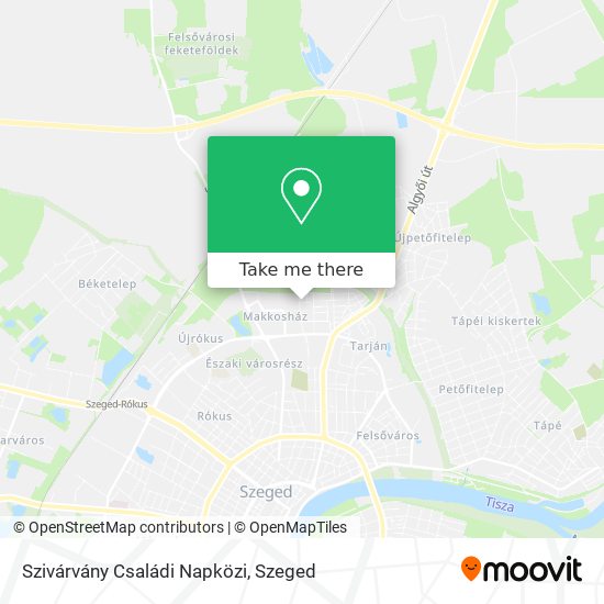 Szivárvány Családi Napközi map