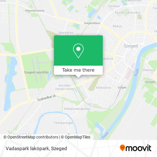 Vadaspark lakópark map