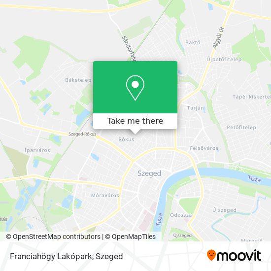 Franciahögy Lakópark map