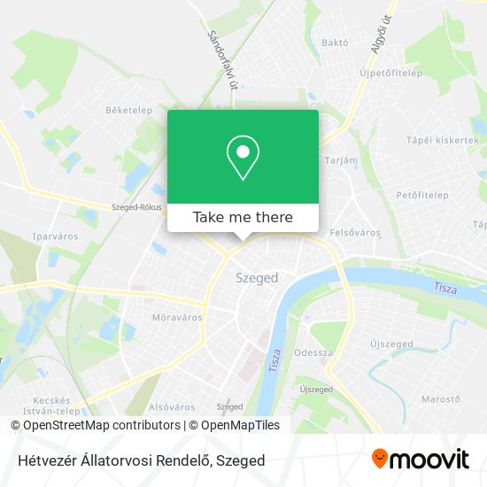 Hétvezér Állatorvosi Rendelő map