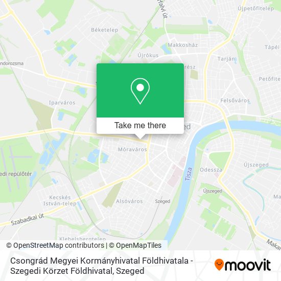 Csongrád Megyei Kormányhivatal Földhivatala - Szegedi Körzet Földhivatal map