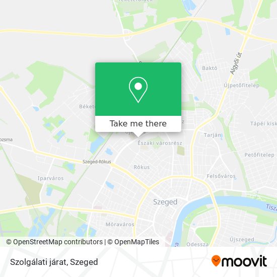 Szolgálati járat map