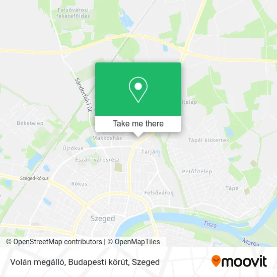 Volán megálló, Budapesti körút map