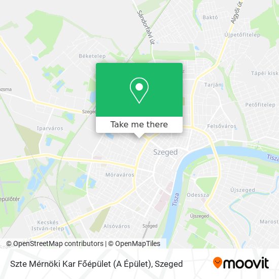 Szte Mérnöki Kar Főépület (A Épület) map