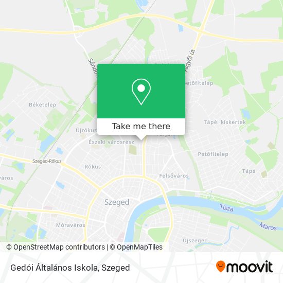 Gedói Általános Iskola map