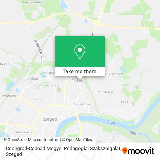 Csongrád-Csanád Megyei Pedagógiai Szakszolgálat map