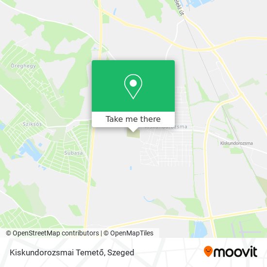 Kiskundorozsmai Temető map