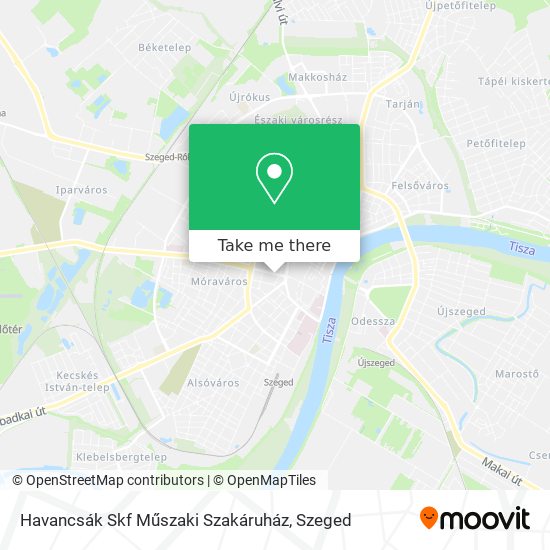 Havancsák Skf Műszaki Szakáruház map