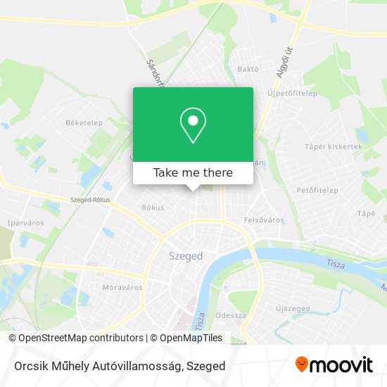 Orcsik Műhely Autóvillamosság map
