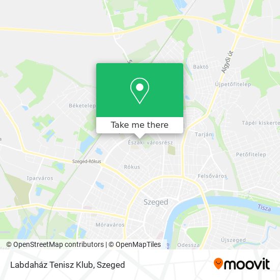 Labdaház Tenisz Klub map