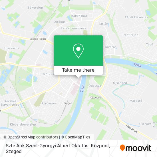Szte Áok Szent-Györgyi Albert Oktatási Központ map