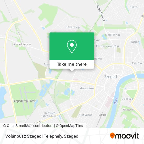 Volánbusz Szegedi Telephely map