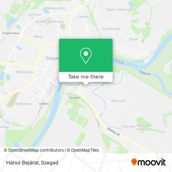Hátsó Bejárat map